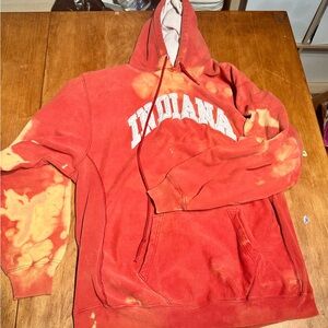 VTG Steve & Barry’s Y2K Bleach Distressed INDIANA Hoodie - L/XL
